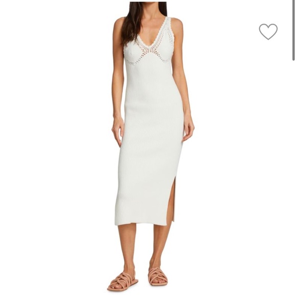 Derek Lam Dresses & Skirts - NWT Derek Lam Collective Cream Ribbed Knit Dress